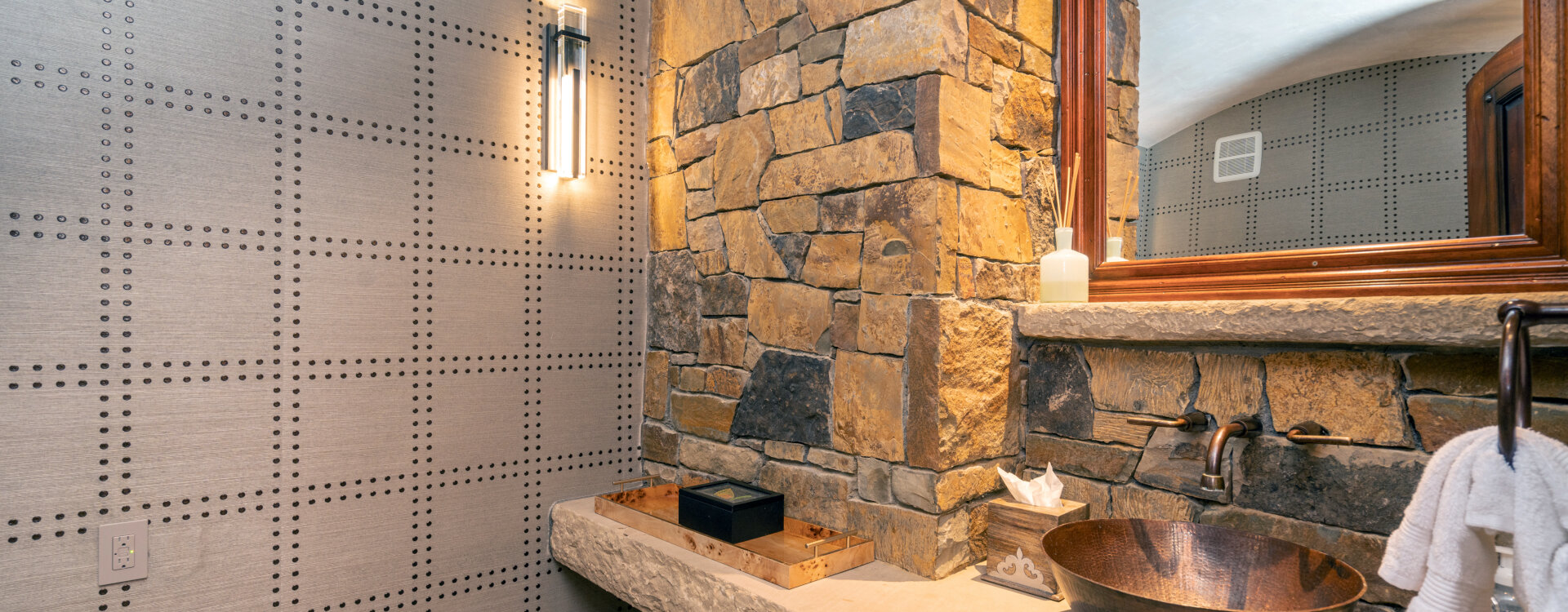 picture perfect mountain village powder room