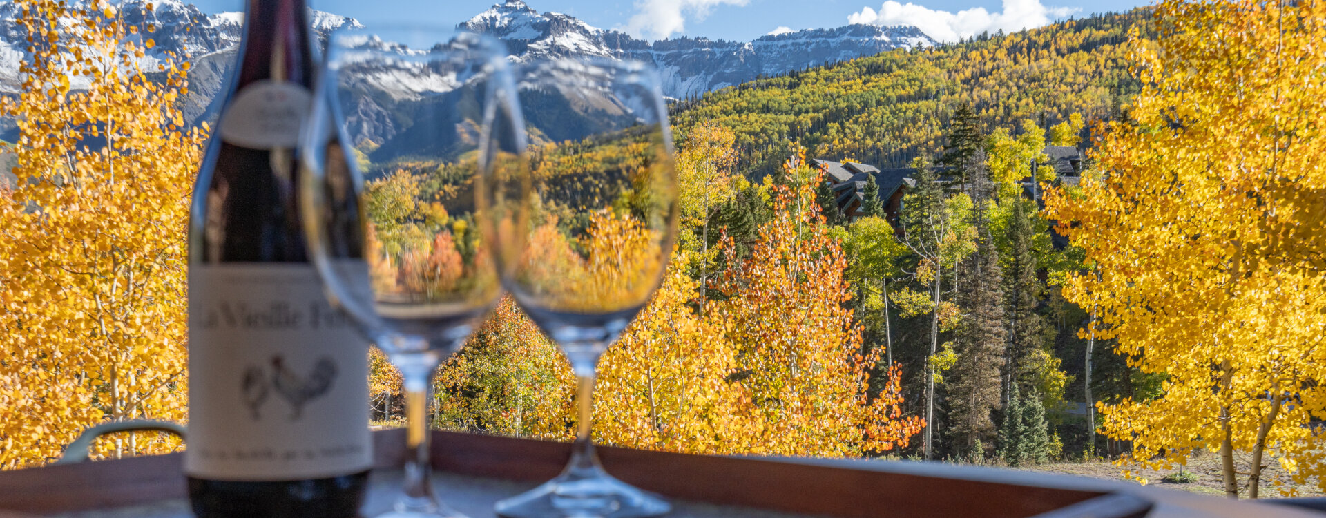 picture perfect mountain village deck