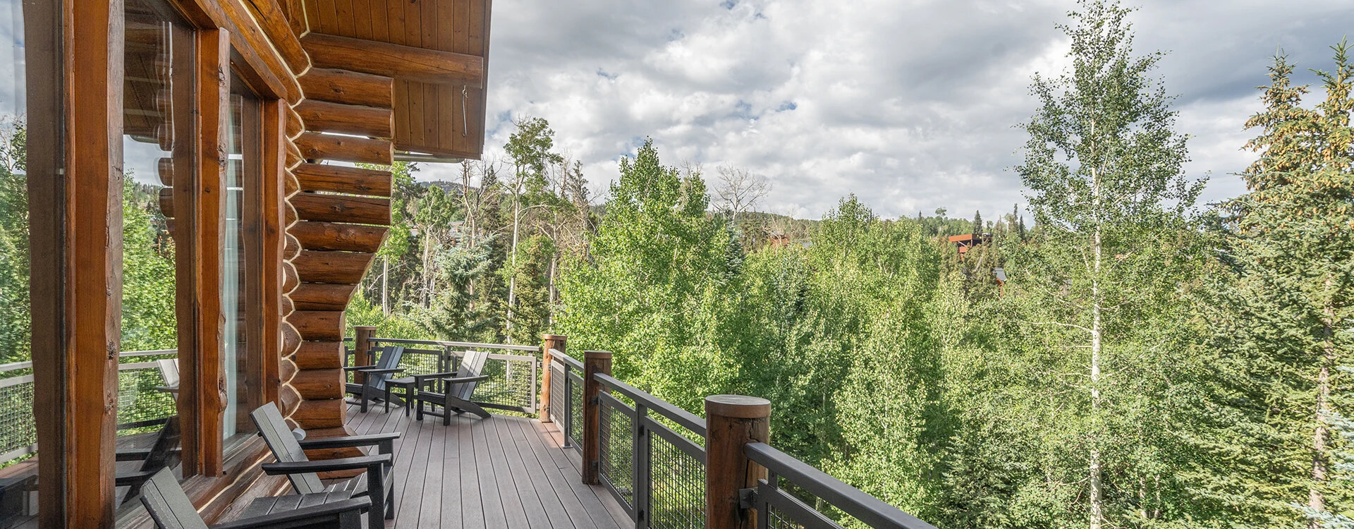 slopeside chateau telluride deck view