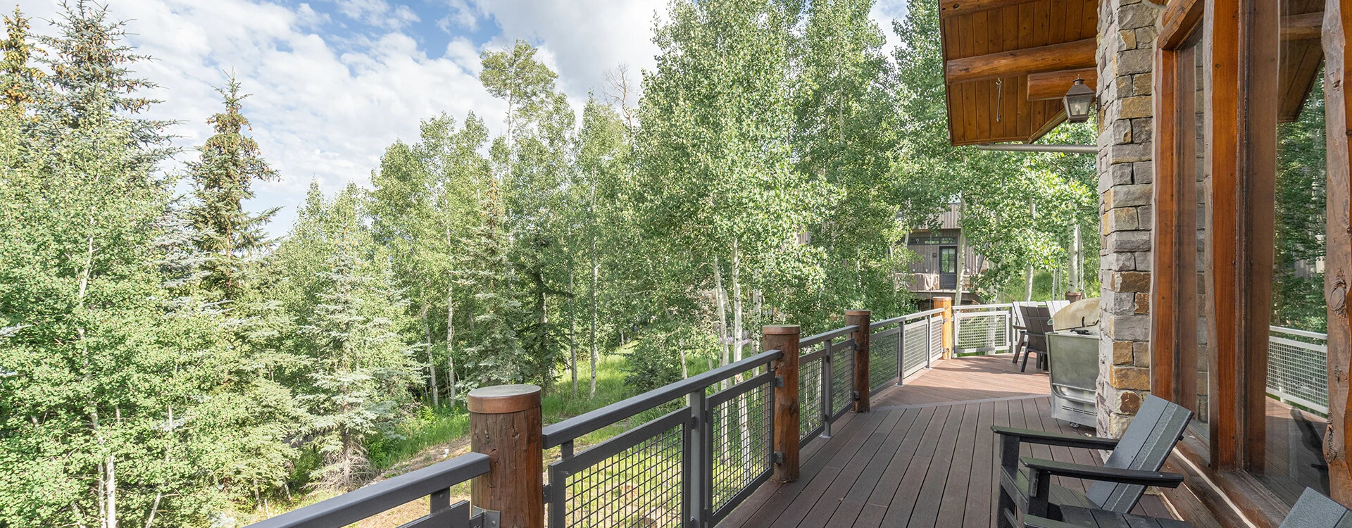 slopeside chateau telluride deck view