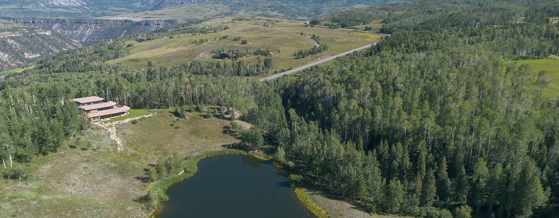 turkey creek telluride drone lake san sophia ridge wide