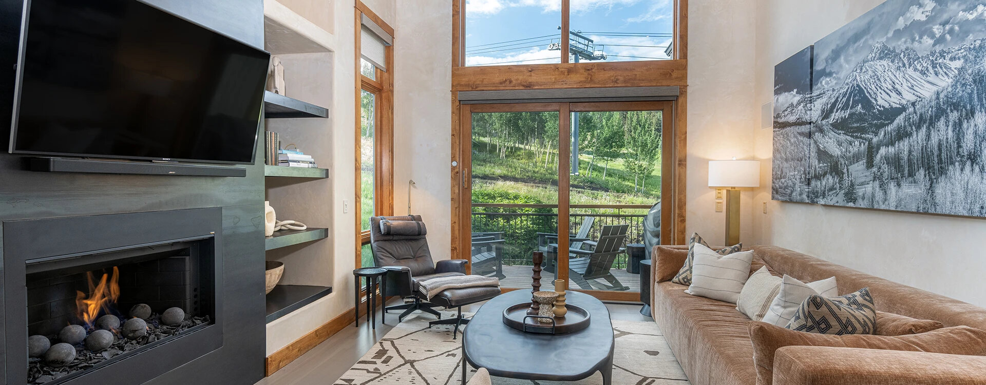 brightside chalet telluride living room