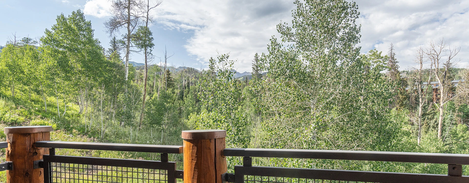 slopeside chateau telluride deck view