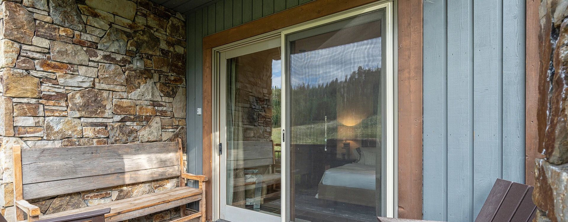 brightside chalet telluride guest bedroom deck